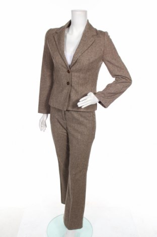 Damen Kostüm Mango, Größe S, Farbe Beige, 58% Wolle, 40% Polyester, 2% Elastan, Preis 36,19 €
