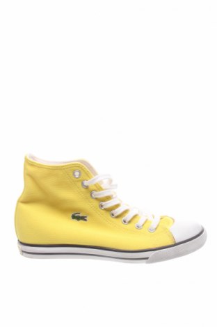 Дамски обувки Lacoste, Размер 37, Цвят Жълт, Текстил, Цена 78,00 лв.