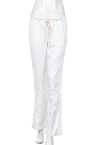 Γυναικείο παντελόνι Roxy, Μέγεθος S, Χρώμα Εκρού, 55% λινό, 45% βισκόζη, Τιμή 33,74 €