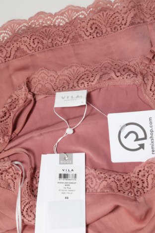 Γυναικείο αμάνικο μπλουζάκι Vila, Μέγεθος XS, Χρώμα Ρόζ , 55% πολυεστέρας, 45% βισκόζη, Τιμή 6,27 €