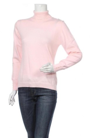 Damski sweter C&Jo, Rozmiar XL, Kolor Różowy, 45% kaszmir, 20% jedwab, 20% wiskoza, 15% elastyna, Cena 517,76 zł