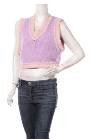 Γυναικείο πουλόβερ Pieces, Μέγεθος M, Χρώμα Βιολετί, 75% βαμβάκι, 25% πολυεστέρας, Τιμή 20,63 €