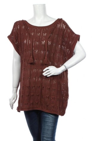 Γυναικείο πουλόβερ Sheego, Μέγεθος XXL, Χρώμα Καφέ, Βαμβάκι, Τιμή 26,61 €