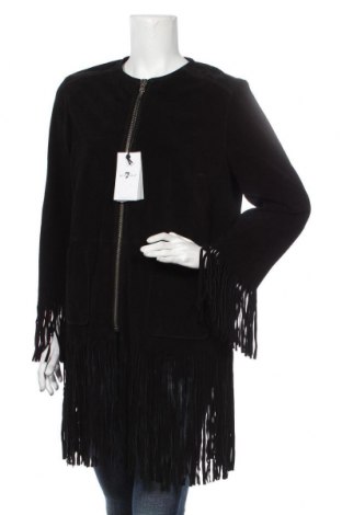 Γυναικείο δερμάτινο μπουφάν 7 For All Mankind, Μέγεθος L, Χρώμα Μαύρο, Φυσικό σουέτ, Τιμή 563,89 €