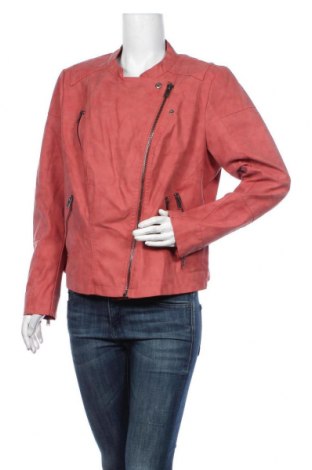 Γυναικείο δερμάτινο μπουφάν Only Carmakoma, Μέγεθος XL, Χρώμα Ρόζ , Δερματίνη, Τιμή 26,61 €