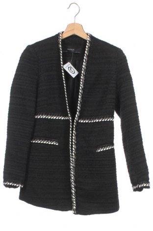 Dámsky kabát  Zara, Veľkosť XS, Farba Čierna, 60%acryl , 37% polyester, 3% vlna, Cena  12,19 €