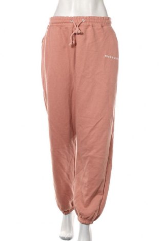 Damskie spodnie sportowe Missguided, Rozmiar XL, Kolor Różowy, 60% poliester, 40% bawełna, Cena 76,23 zł