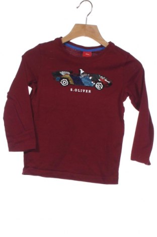 Dziecięca bluzka S.Oliver, Rozmiar 3-4y/ 104-110 cm, Kolor Czerwony, Bawełna, Cena 70,37 zł