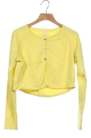 Kinder Strickjacke Zara Knitwear, Größe 11-12y/ 152-158 cm, Farbe Gelb, 80% Baumwolle, 20% Polyamid, Preis 18,09 €