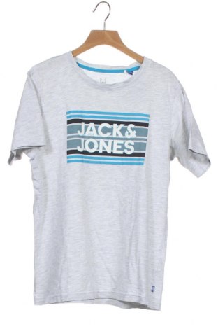 Детска тениска Jack & Jones, Размер 13-14y/ 164-168 см, Цвят Сив, 98% памук, 2% вискоза, Цена 34,20 лв.
