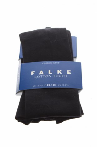 Детски чорапогащи Falke, Размер 6-7y/ 122-128 см, Цвят Черен, 55% памук, 37% полиамид, 8% еластан, Цена 19,80 лв.