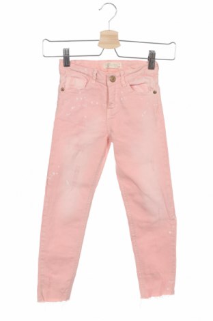 Dětské džíny  Zara Kids, Velikost 5-6y/ 116-122 cm, Barva Růžová, 98% bavlna, 2% elastan, Cena  473,00 Kč