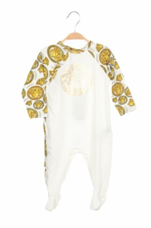 Детски гащеризон Versace, Размер 9-12m/ 74-80 см, Цвят Екрю, 94% памук, 6% еластан, Цена 147,95 лв.