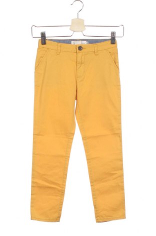 Pantaloni pentru copii H&M L.O.G.G., Mărime 6-7y/ 122-128 cm, Culoare Galben, Bumbac, Preț 72,37 Lei