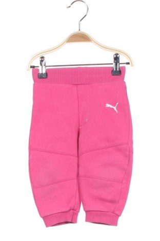 Dziecięce spodnie sportowe PUMA, Rozmiar 6-9m/ 68-74 cm, Kolor Różowy, 70% bawełna, 30% poliester, Cena 75,96 zł