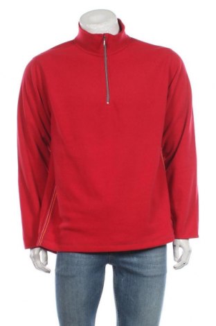 Мъжка поларена блуза Atlas For Men, Размер L, Цвят Червен, Полиестер, Цена 23,20 лв.