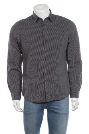 Мъжка риза Angelo Litrico, Размер M, Цвят Черен, Памук, Цена 24,57 лв.