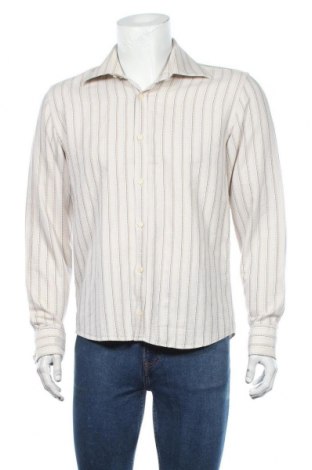 Мъжка риза Bertoni, Размер XL, Цвят Бежов, Памук, Цена 14,37 лв.