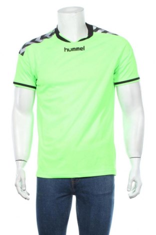 Мъжка тениска Hummel, Размер M, Цвят Зелен, Полиестер, Цена 24,70 лв.