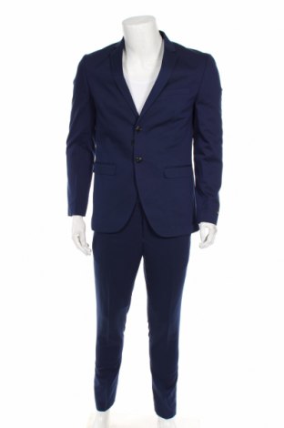Ανδρικό κοστούμι Jack & Jones, Μέγεθος M, Χρώμα Μπλέ, Πολυεστέρας, Τιμή 81,93 €