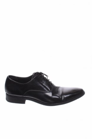 Мъжки обувки Calvin Klein, Размер 46, Цвят Черен, Естествена кожа, Цена 126,00 лв.