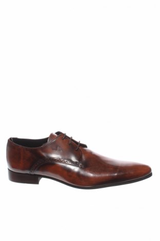Мъжки обувки Jean-Louis Scherrer, Размер 44, Цвят Кафяв, Естествена кожа, Цена 115,60 лв.