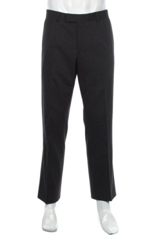 Мъжки панталон Benvenuto, Размер M, Цвят Черен, 60% вълна, 35% полиамид, 2% еластан, Цена 13,60 лв.