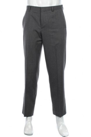 Мъжки панталон Calvin Klein, Размер M, Цвят Сив, 60% вълна, 40% полиестер, Цена 20,98 лв.