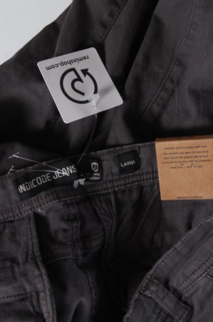 Мъжки панталон Indicode, Размер L, Цвят Сив, 98% памук, 2% еластан, Цена 59,25 лв.