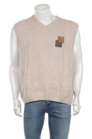 Ανδρικό πουλόβερ, Μέγεθος XXL, Χρώμα  Μπέζ, 50%ακρυλικό, 50% βαμβάκι, Τιμή 19,74 €
