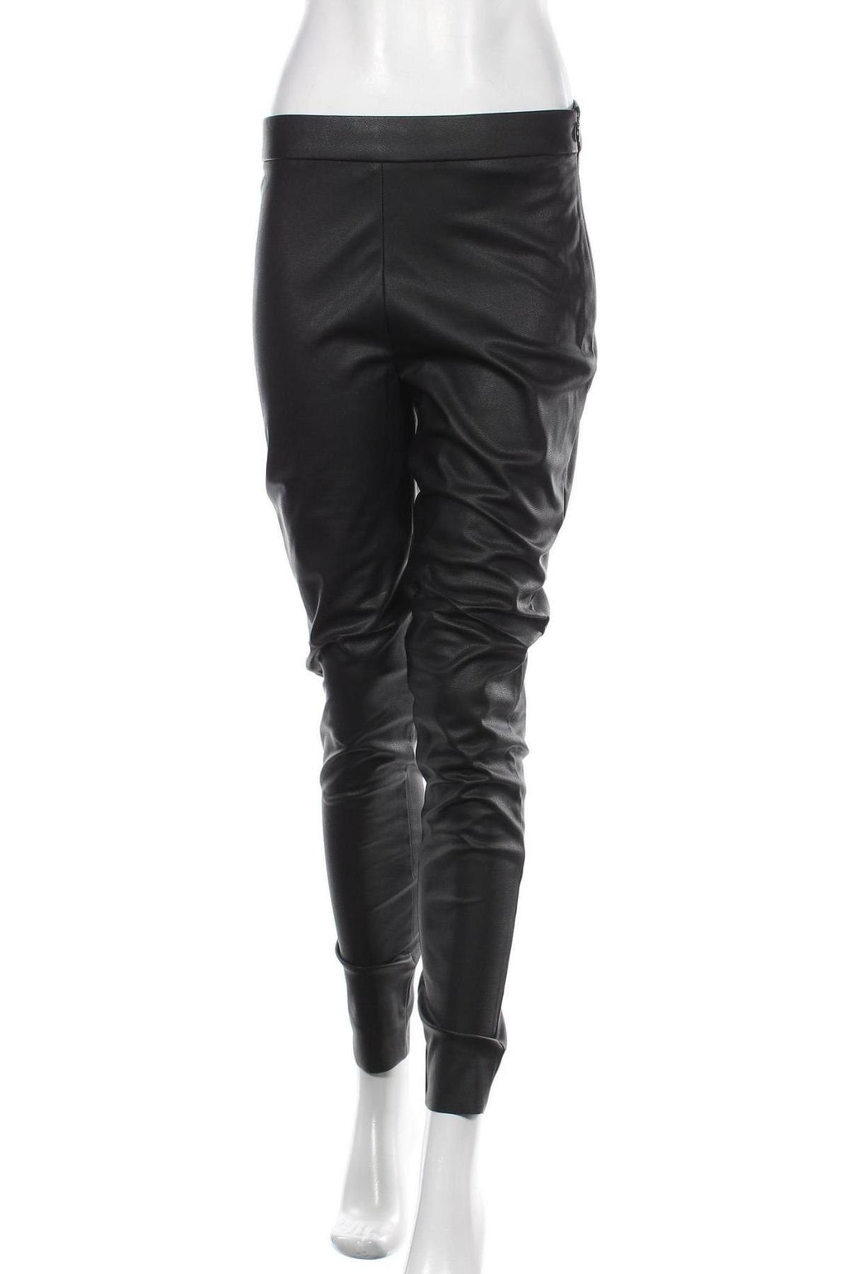 Дамски кожен панталон Vero Moda, Размер M, Цвят Черен, Еко кожа, Цена 31,15 лв.