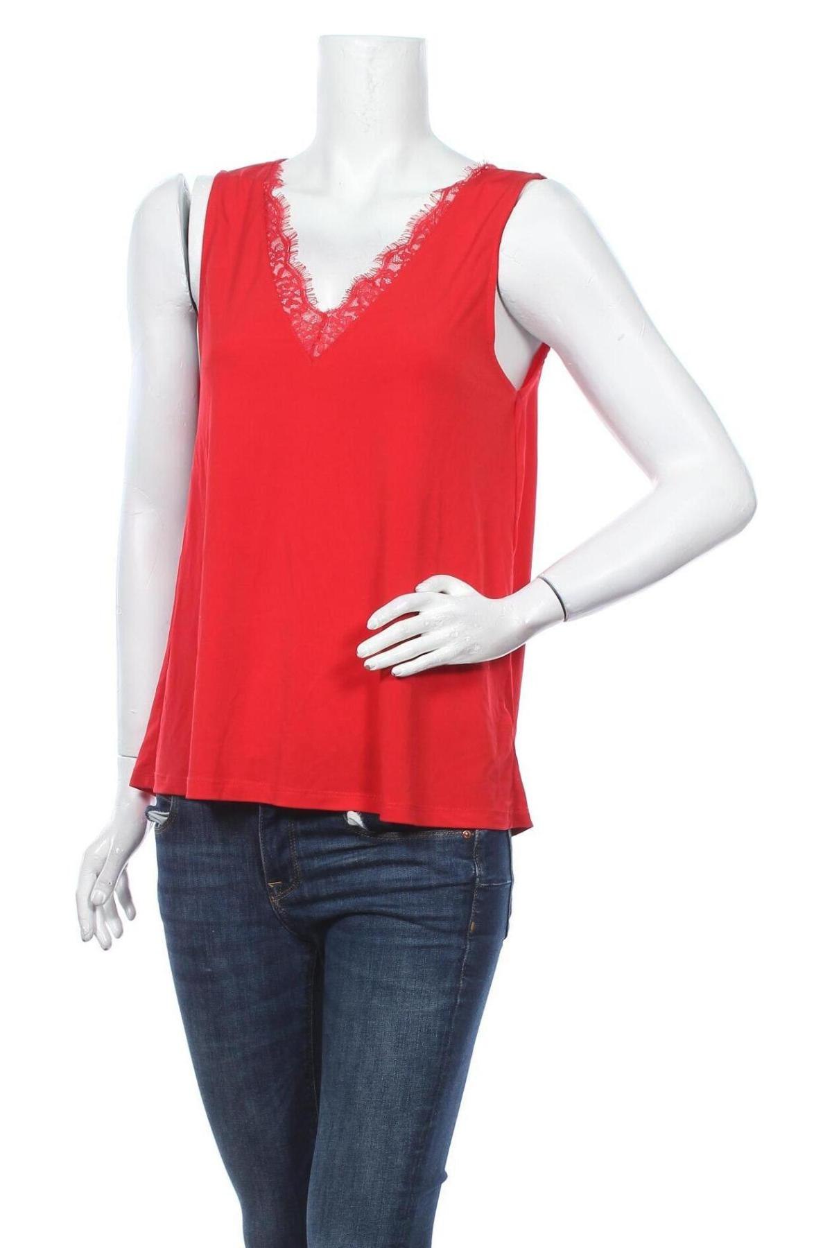 Γυναικείο αμάνικο μπλουζάκι Amisu, Μέγεθος M, Χρώμα Κόκκινο, Τιμή 2,18 €