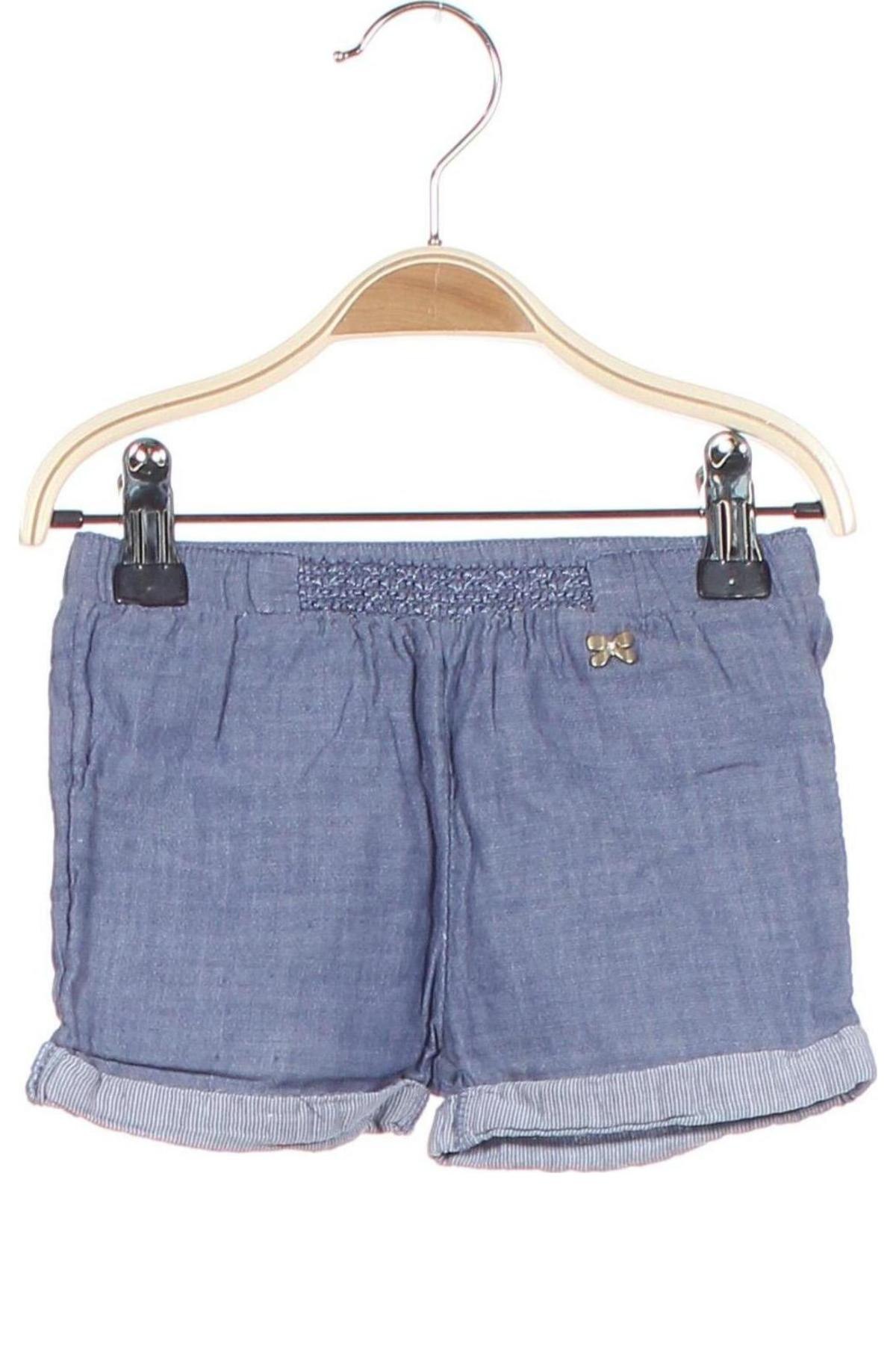 Детски къс панталон H&M, Размер 6-9m/ 68-74 см, Цвят Син, Цена 22,00 лв.