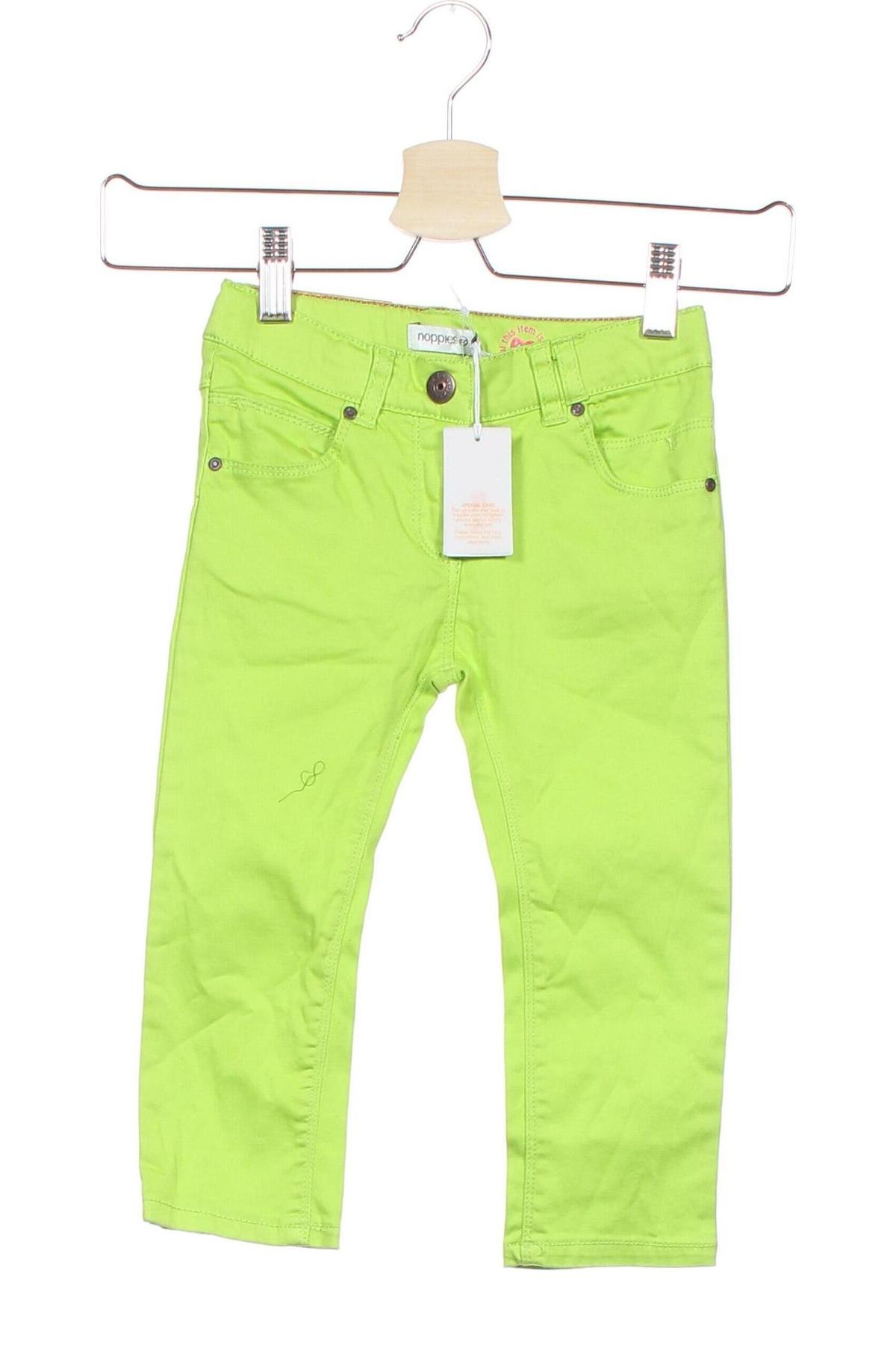 Dětské kalhoty  Noppies, Velikost 18-24m/ 86-98 cm, Barva Zelená, 98% bavlna, 2% elastan, Cena  533,00 Kč