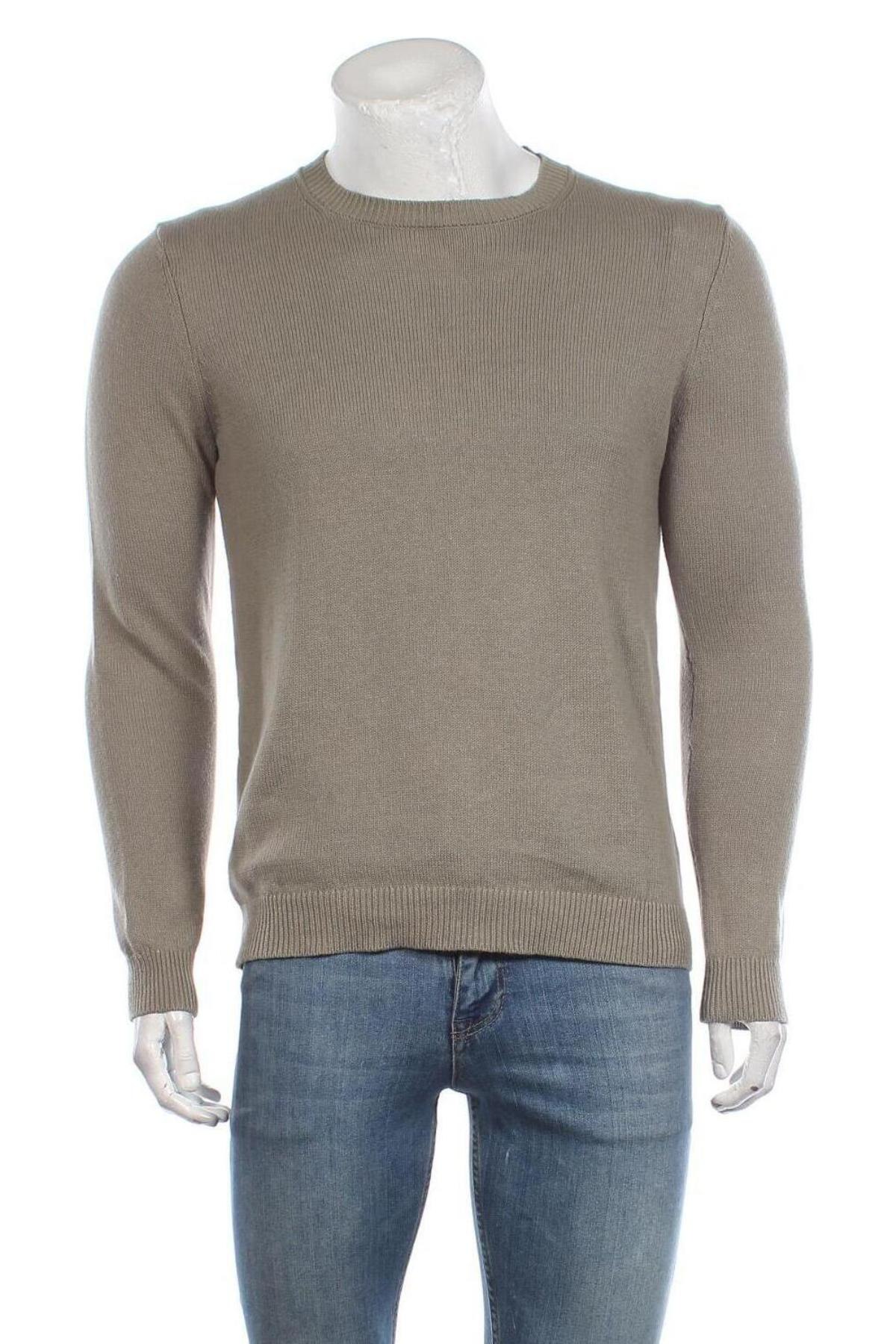 Мъжки пуловер Esprit, Размер S, Цвят Зелен, 55% лен, 45% памук, Цена 66,75 лв.