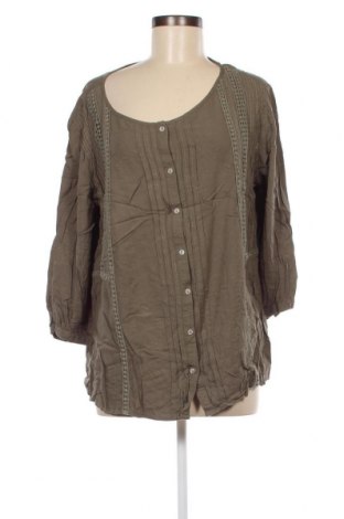 Γυναικείο πουκάμισο JM Collection, Μέγεθος L, Χρώμα Πράσινο, Τιμή 12,86 €