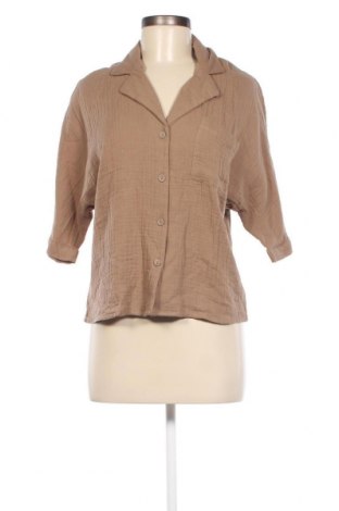 Γυναικείο πουκάμισο ONLY, Μέγεθος S, Χρώμα  Μπέζ, Τιμή 20,62 €
