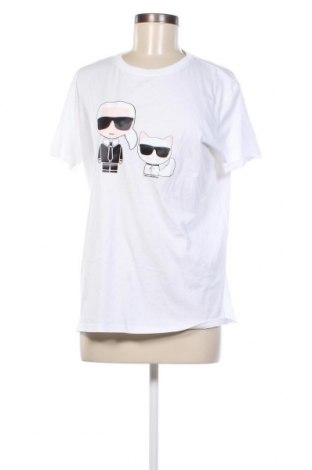 Damen T-Shirt Karl Lagerfeld, Größe XL, Farbe Weiß, Preis 68,00 €