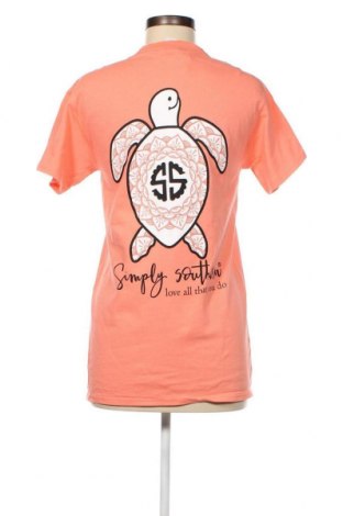 Дамска тениска Simply Southern, Размер S, Цвят Оранжев, Цена 10,00 лв.