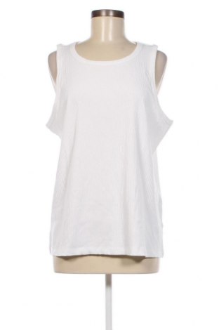 Γυναικείο αμάνικο μπλουζάκι ONLY Carmakoma, Μέγεθος XXL, Χρώμα Λευκό, Τιμή 5,57 €