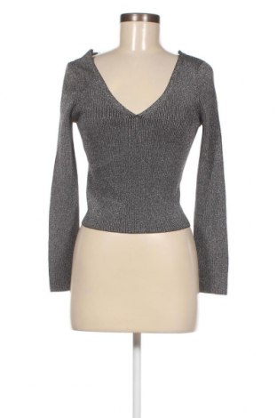 Дамски пуловер, Размер L, Цвят Сребрист, Цена 38,00 лв.