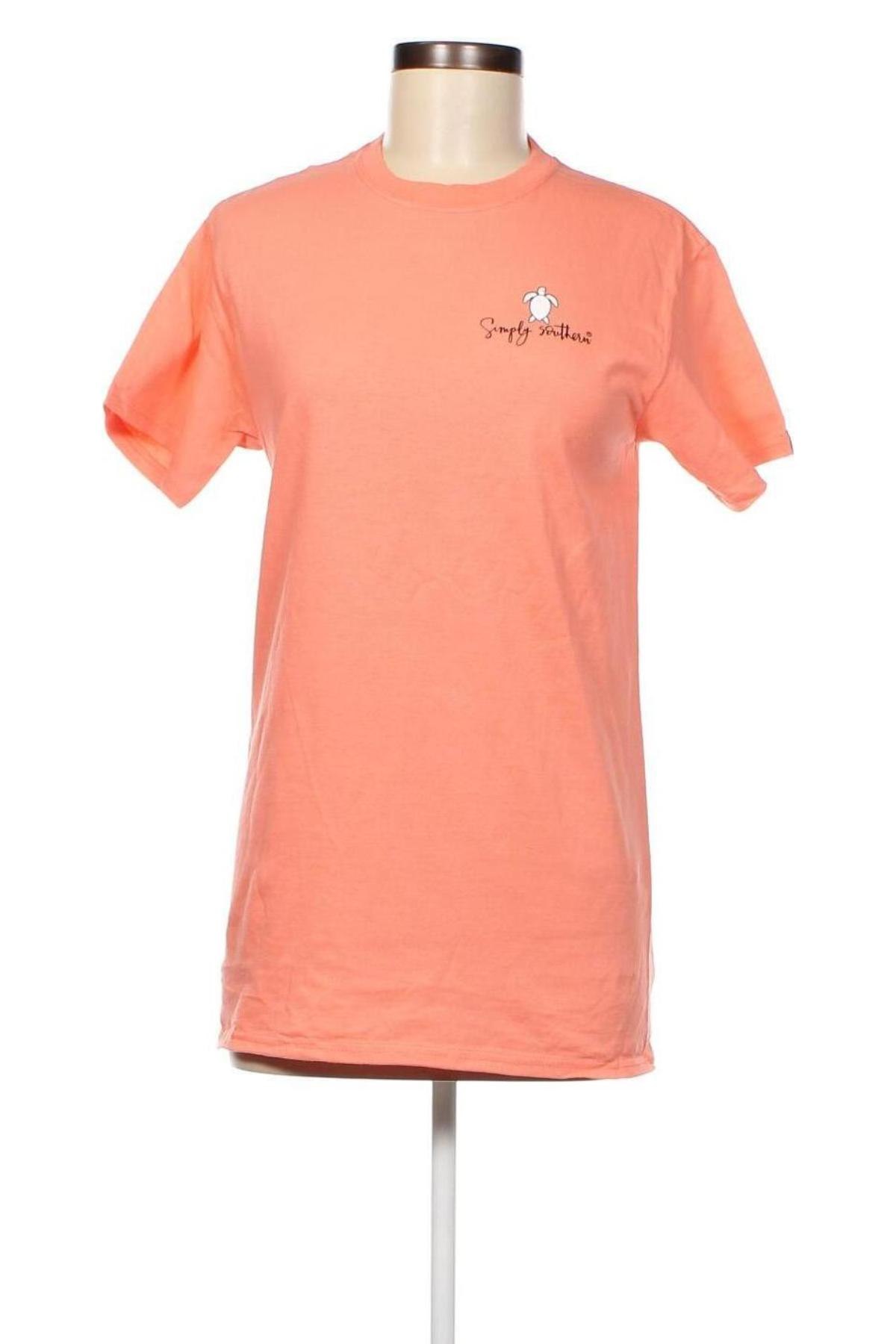Дамска тениска Simply Southern, Размер S, Цвят Оранжев, Цена 10,00 лв.