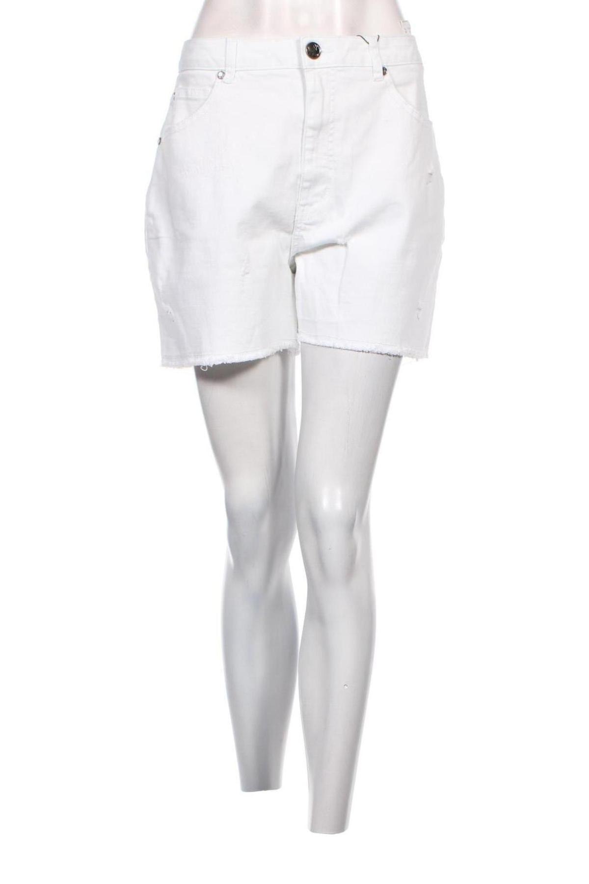 Γυναικείο κοντό παντελόνι Ajc, Μέγεθος XL, Χρώμα Λευκό, Τιμή 15,98 €