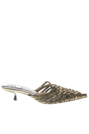 Papuci Zara, Mărime 37, Culoare Auriu, Preț 41,89 Lei