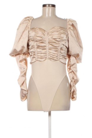 Дамска блуза - боди Boohoo, Размер L, Цвят Бежов, Цена 13,95 лв.
