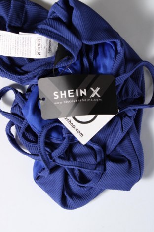 Дамска блуза - боди SHEIN, Размер S, Цвят Син, Цена 13,94 лв.