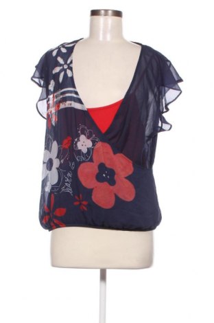 Γυναικεία μπλούζα Desigual, Μέγεθος XL, Χρώμα Μπλέ, Τιμή 15,00 €