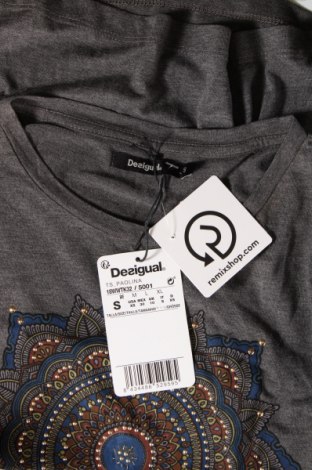 Γυναικεία μπλούζα Desigual, Μέγεθος S, Χρώμα Γκρί, Τιμή 55,34 €