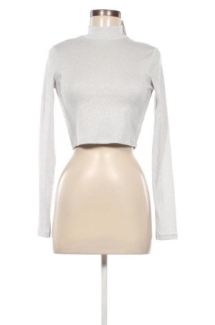 Дамска блуза H&M, Размер S, Цвят Сребрист, Цена 15,00 лв.