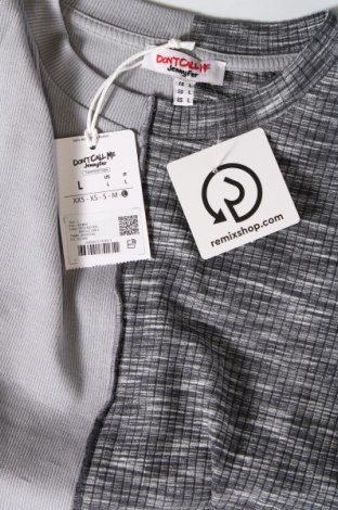 Γυναικεία μπλούζα Jennyfer, Μέγεθος L, Χρώμα Γκρί, Τιμή 6,23 €